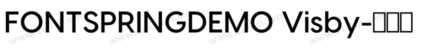 FONTSPRINGDEMO Visby字体转换